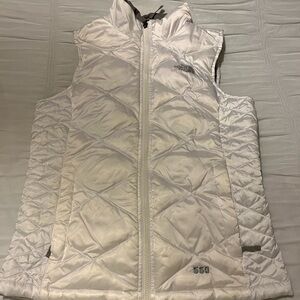 The North Face White Quilted Vest